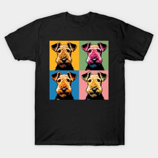 Pop Retro Art Airedale Terrier - Cute Puppy T-Shirt